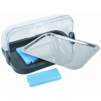 Vitrină bufet cu element de răcire, neagră, 44x32x20.5 cm | APS 9104