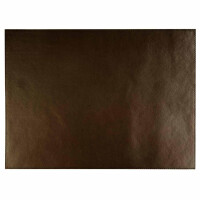 Suport pentru masă VELLURA, set 6 bucăți, piele ecologică, culoare maro, 45x32.5x0.1 cm | APS 60045