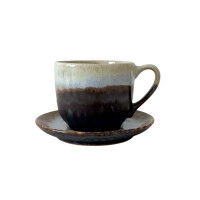 Ceașcă Bel 280 ml cu farfurioară 15 cm Still Cristall topaz | KERA CERAMIKA 2.3.4.TOPAZ