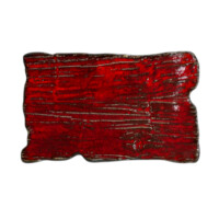 Farfurie plată dreptunghiulară Moku rubin 30 x 18 cm | KERA CERAMIKA 16.2.RUBIN