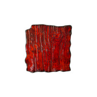 Farfurie plată dreptunghiulară Moku rubin 21 x 21 cm | KERA CERAMIKA 16.3.RUBIN