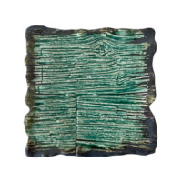 Farfurie plată dreptunghiulară Moku smarald 30 x 30 cm | KERA CERAMIKA 16.5.SMARALD