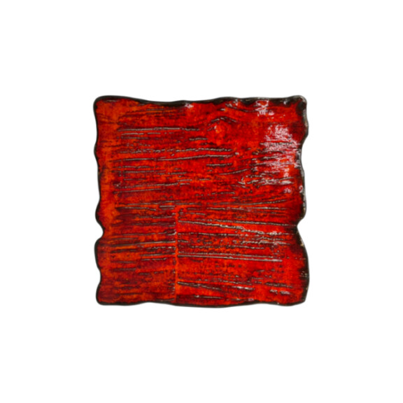 Farfurie plată dreptunghiulară Moku rubin 30 x 30 cm | KERA CERAMIKA16.5.RUBIN