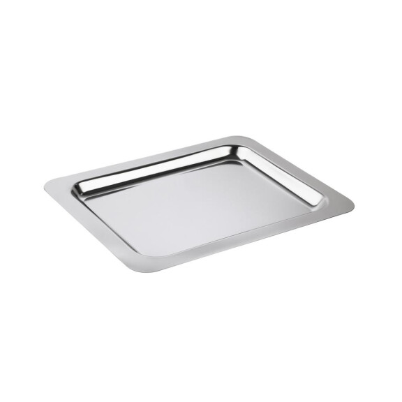 Tavă FPROFI LINE, lustruită, din oțel inoxidabil, 32.5x26.5x2 cm | APS 12100