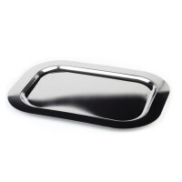 Tavă FINESSE, cu margine netedă, din oțel inoxidabil, 42x31x1.4 cm | APS 1312