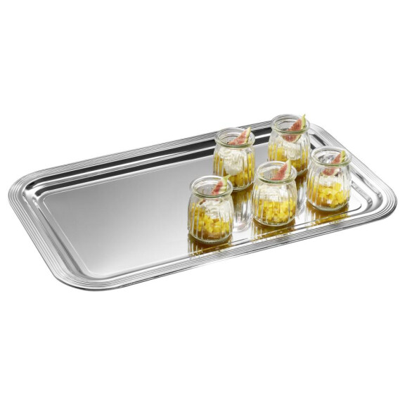Tavă de banchet CLASSIC GN 1/1, oțel inoxidabil, 53x32.5x1.5 cm | APS 395