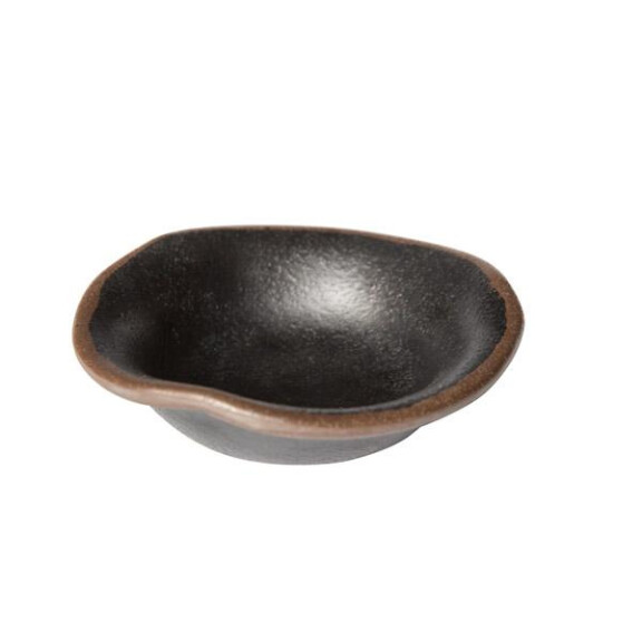 Bol MARONE, melamină, negru - maro, 11.5x3 cm, 40 ml | APS 84108