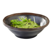 Bol MARONE, melamină, negru - maro, 11x3.5 cm, 130 ml | APS 84115