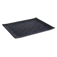 Tavă GN 1/3 DARK WAVE, din melamină, neagră, 32.5x17.6x2 cm | APS 84902