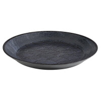Bol DARK WAVE, melamină, negru, 32.5x3.5 cm | APS 84912