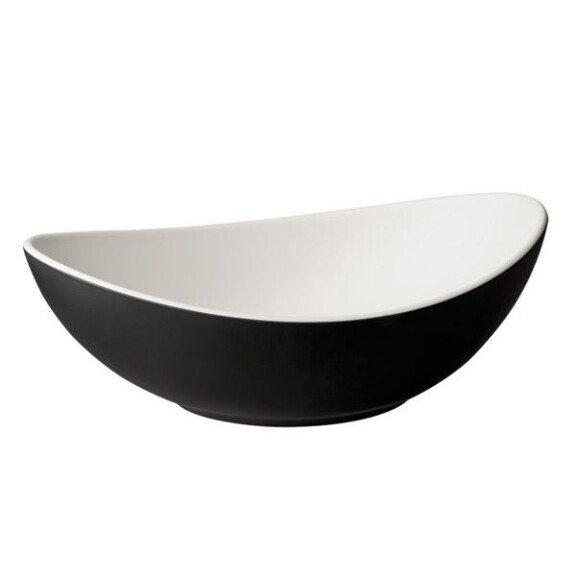 Bol HALFTONE, melamină, alb-negru, 17.5x13.5x6.5 cm, 350 ml | APS 84133