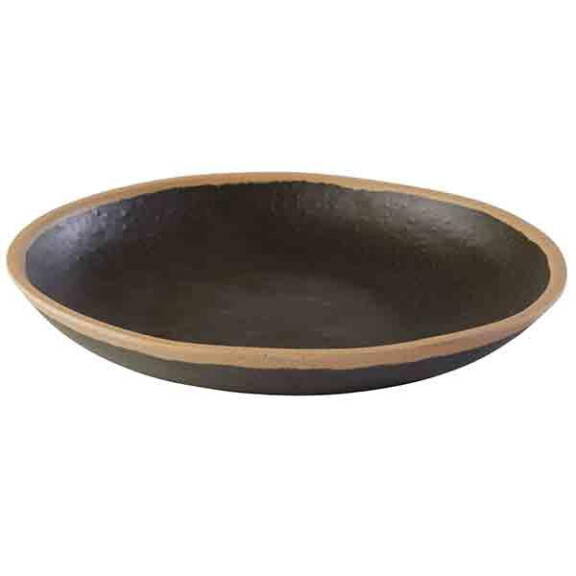 Farfurie CROCKER, din melamină, negru - maro, 20.5x3 cm, 500 ml | APS 84576