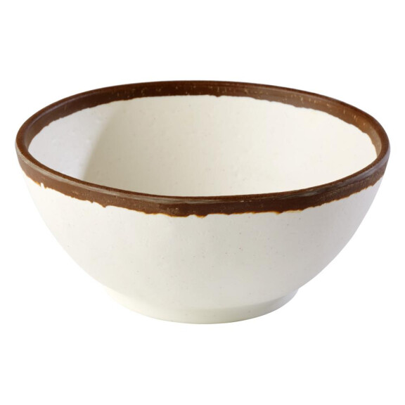 Bol CROCKER, melamină, alb-maro, 16.5x4 cm, 500 ml | APS 84573