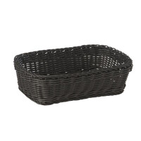 Coș de pâine din polipropilenă, dreptunghiular, negru, 31x21x9 cm | APS-50707