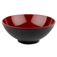 Bol ASIA PLUS, melamină, negru - roșu, 20x8 cm, 1.1 l | APS 15420