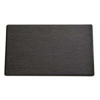 Tavă GN 1/3 SLATE, melamină, neagră, 32.5x17.5x1.2 cm | APS 83957