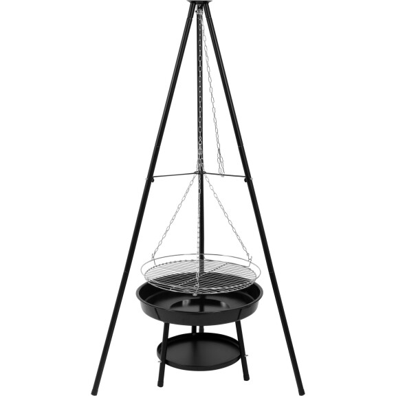 Grătar suspendat cu vatră de foc din oțel, grătar 46 cm | LUND 99903