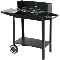 Grătar cu cărbune fără capac, grătar 48x26.5 cm | LUND 99919