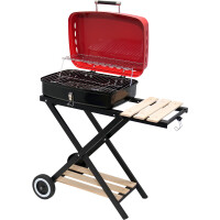 Grătar cu cărbune pliabil, grătar 45x33,5 cm | LUND 99926