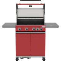 Grătar pe gaz ITAMI 4+1, 14,2 KW, roșu | YATO YG-20034