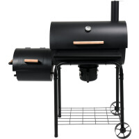 Grătar pe cărbuni XXL cu afumătoare, grătar 64x37 cm | LUND 99587