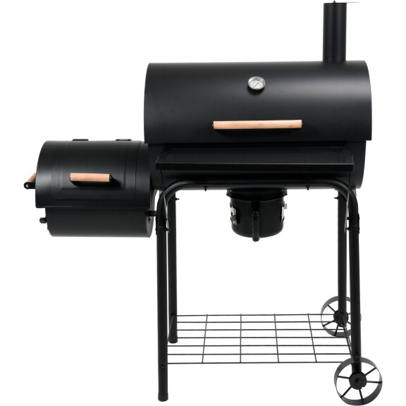 Grătar pe cărbuni XXL cu afumătoare, grătar 64x37 cm | LUND 99587