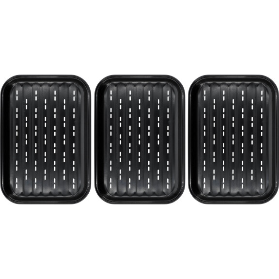 Tăvițe din oțel pentru grătar 3 bucăți | LUND 99851