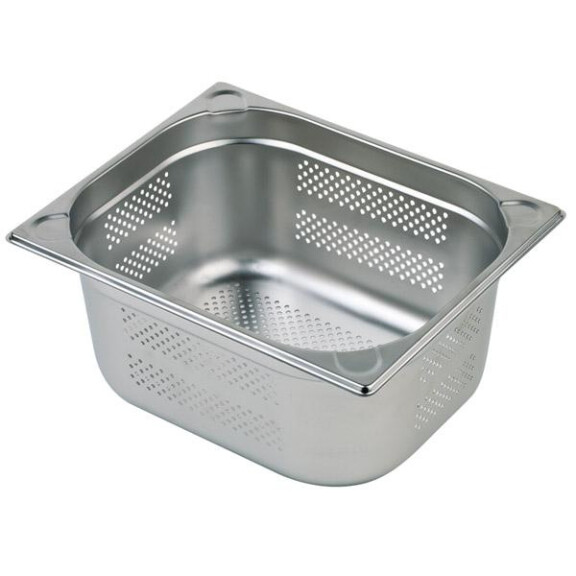 Recipient perforat din oțel inoxidabil GN 1/1 adâncime 15 cm | APS 81909