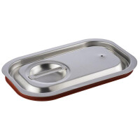 Capac din oțel cu garnitură pentru GN 1/4 | APS 80026