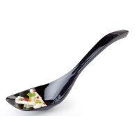 Lingură de servire PROEDGE, neagră, din melamină | APS 84021