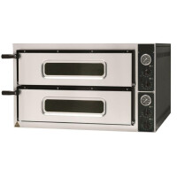 Cuptor pentru pizza cu 2 camere, 2x4x35 cm, 9.6 kW, 400 V | FORGAST FG09562