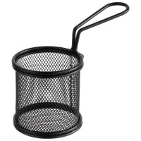 Coș pentru servire SNACKHOLDER, culoare neagră, 8x7.5 cm | APS 40624