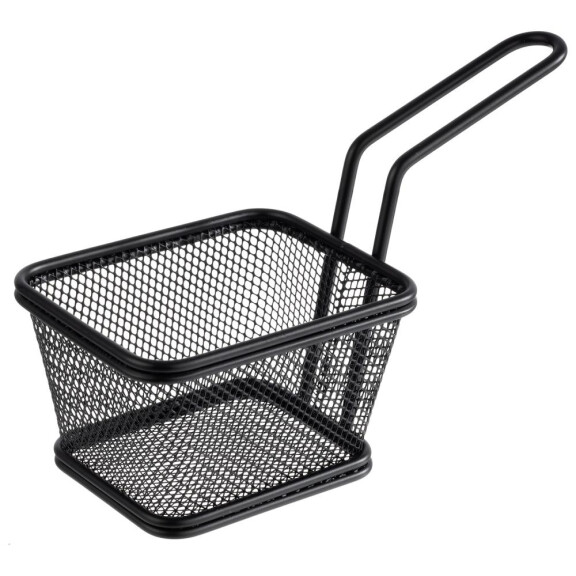 Coș pentru servire SNACKHOLDER, culoare neagră, 10x8.5x6.5 cm | APS 40626