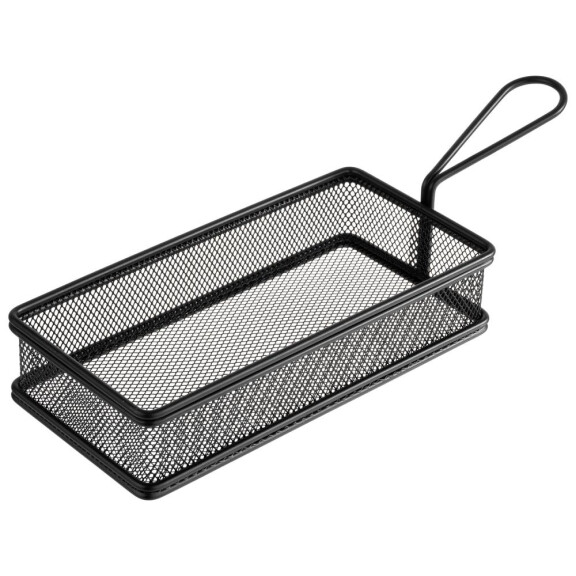 Coș pentru servire SNACKHOLDER, culoare neagră, 21,5x10x4,5 cm | APS 40628