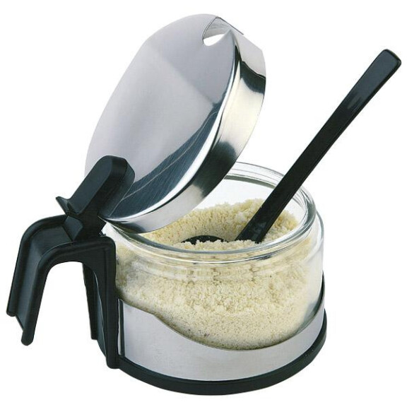 Dozator pentru parmezan EASY, culoare oțel, 10x7.5 cm | APS 40453