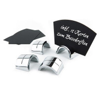 Suporturi pentru etichete, set - 6 suporturi și 12 carduri pentru descriere, 10x6x0.5 cm | APS 22