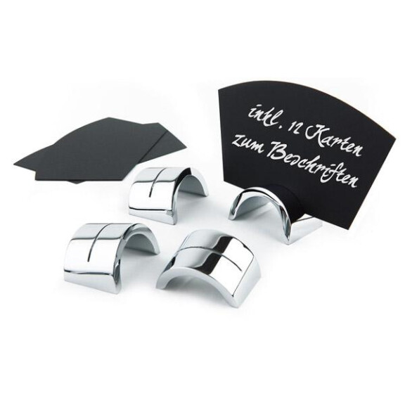 Suporturi pentru etichete, set - 6 suporturi și 12 carduri pentru descriere, 10x6x0.5 cm | APS 22