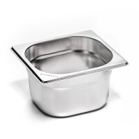 Recipient GN 1/6 10 cm Standard din oțel inoxidabil | FORGAST FG04610V1