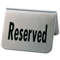 Plăcuță de masă „Reserved”, set de 2 bucăți, 5.5x5x3.5 cm | APS 13