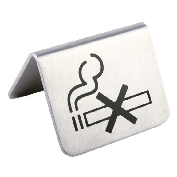 Plăcuță de masă „Fumatul interzis”, set de 2 bucăți, 5.5x5x3.5 cm | APS 572