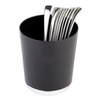 Suport pentru tacâmuri, BASE CHROME, negru, 13x15.5 cm | APS 20