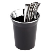 Suport pentru tacâmuri, TOP CHROME, negru, 13x15 cm | APS 26