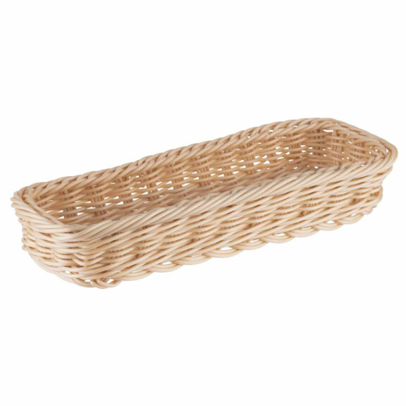 Coș pentru tacâmuri ECONOMIC, bej deschis, 27x10x5 cm | APS 40131