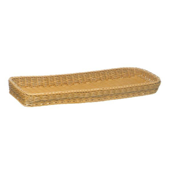 Coș din polipropilenă PROFI LINE, dreptunghiular, bej deschis, 60x20x5 cm | APS 50910