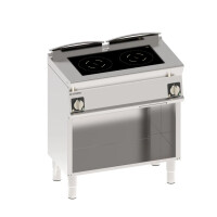 Bucătărie cu inducție PINM8FE9 cu 2 zone, cu bază, Mosaico 90 | TECNOINOX 316153