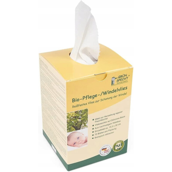 GRUNSPECHT Tissu à couches bio x70 biodégradable