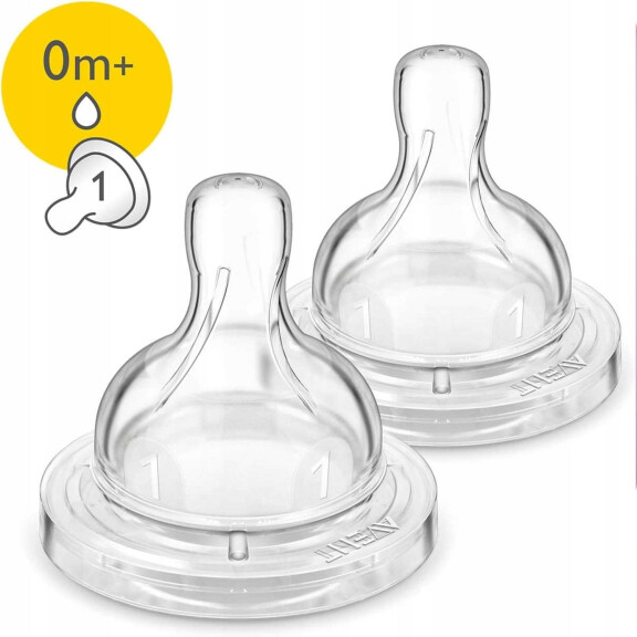 PHILIPS AVENT Classic+ Tétine anti-colique 0m+ x2