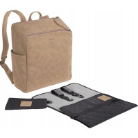 Sac à dos LASSIG pour accessoires TENDER vegan + crochets pour table à langer