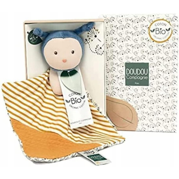 DOUDOU et COMPAGNIE doudoune abeille bio