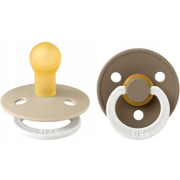 Sucettes BIBS COLOUR GLOW 2-pack caoutchouc 0-6 mois